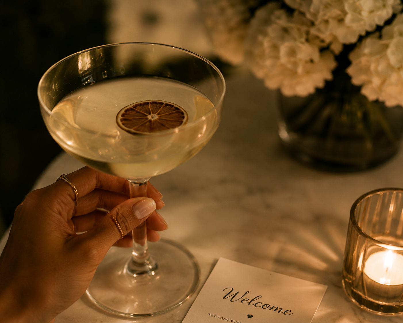 Women celebrating with wine